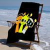 proof beach towel with a Sprunki Game1 pattern - soft,absorbent,quick-drying,machine washable - perfect for swimming,camping,bathing