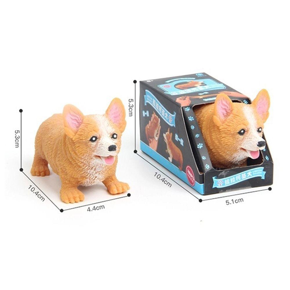 Slow Rebound Squeeze Toys Stress Relieve Corgi Dog Modeling Cute Pulling Toys Gift