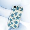 For iPhone 17 Air Case Blue Turtle Pattern Printing Straight Edge TPU Phone Back Cover