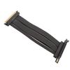 Graphics Card Extension Cable PCIE 4.0 X16 Riser Cable 90 Degree High Speed Flexible Riser Cable for PCIE 3.0