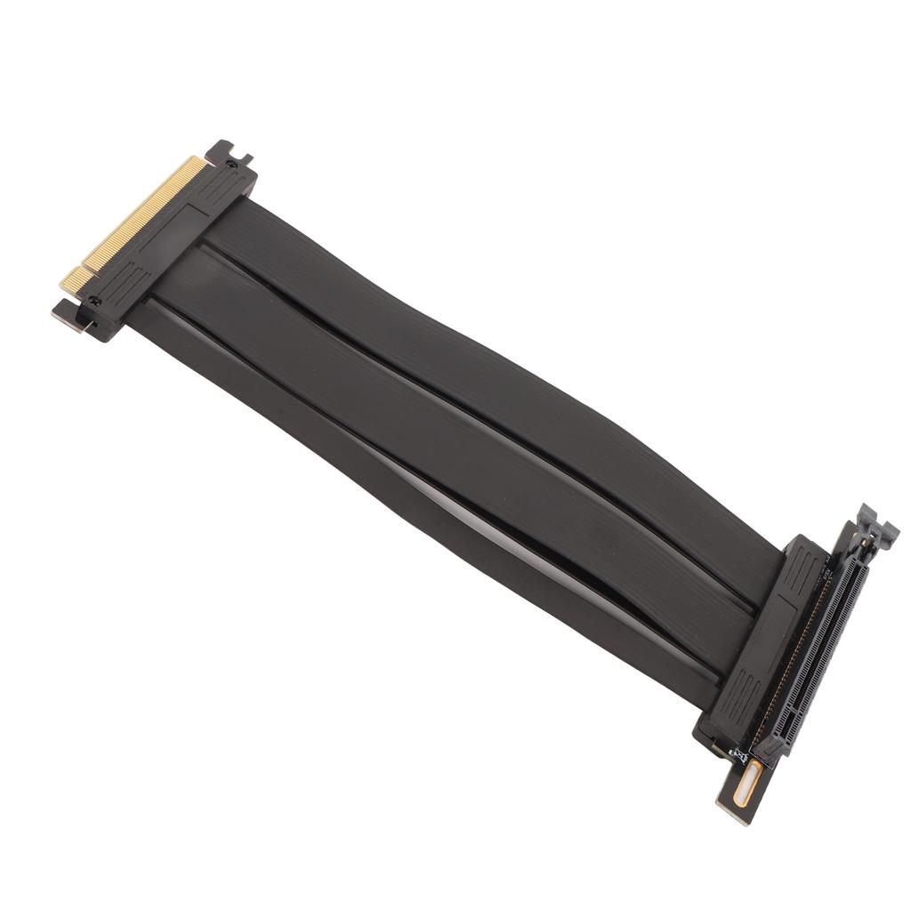 Graphics Card Extension Cable PCIE 4.0 X16 Riser Cable 90 Degree High Speed Flexible Riser Cable for PCIE 3.0