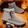 New Men's Winter Cotton Snow Boots High-top Outdoor Cotton Boots Popular Plus Velvet Warm Men's Shoe Fashionable and Comfortable