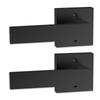 Dummy Door Lever, 2 PCS Non-Turning Single Side Push/Pull Handle, Contemporary Square Door Lever Set, Reversible for Right and Left Sided Doors,For