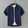 Summer Shirts for Men Harajuku Style Green Short Sleeve Shirt Daily Men's Casual Shirt Light Weight Tops