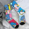Чулки Sanrio Tuxedo Sam Penguin для женщин и мужчин, теплые мягкие модные носки для зимнего бега, спортивные нескользящие носки с рисунком, подарок