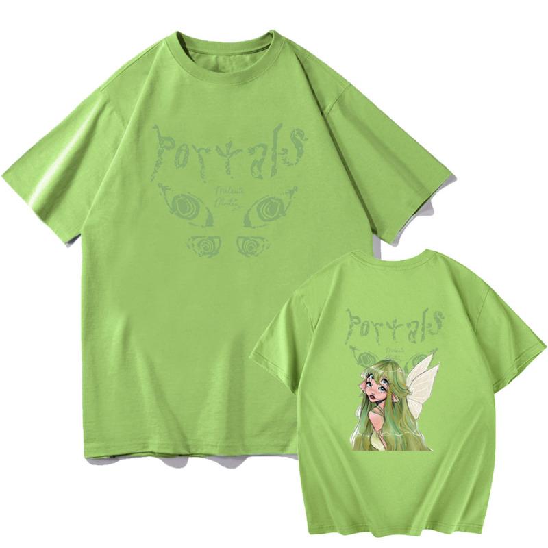 Футболка Melanie Martinez Portals Tour 2023 с круглым вырезом, музыкальная футболка с короткими рукавами, летняя футболка с короткими рукавами, уличная одежда, Harajuku