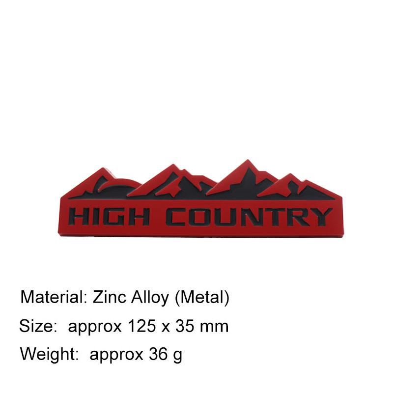 3D ВЫСОКОГОРНЫЙ Снежная гора Для внедорожника SUV Капот Крыло багажник Задняя наклейка Эмблема Значок Стикер