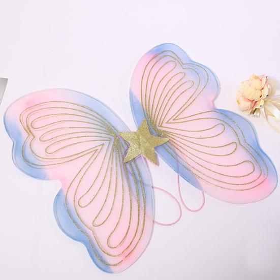 Один размер Косплей Крыло Бронзирование Полезные Бабочка Детские Костюмы для Выступлений