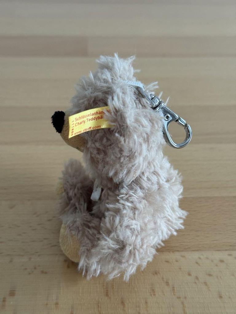 [USED] German Steiff Teddy Bear Keychain Plush Toy