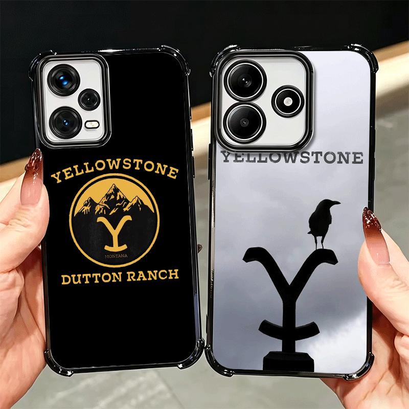 Y-Yellowstones TV Soft Phone Case For Xiaomi Redmi Note 14 15 Pro Plus 13 12 11S 11T 5G 10 9S 9 Plating Anti-Fall Fundas