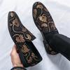 Мода Новое Поступление Роскошный Дизайнерский Мужской Цветочный Свадебный Формальный Костюмный Обувь Мужской Без Шнурков Водительские Лоферы Zapatos Hombre