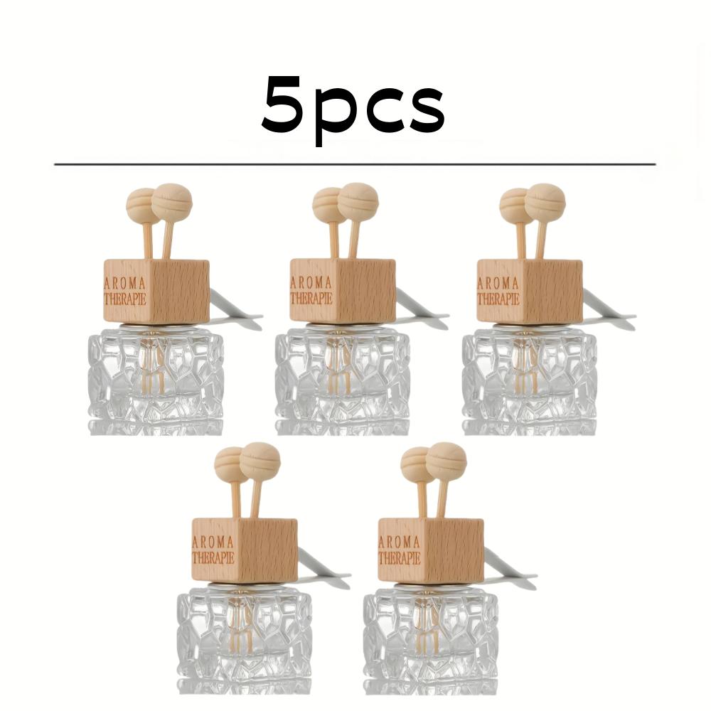 Флакон с ароматом для автомобильного воздуховода, элегантный набор пустых флаконов для духов с клипсой, стеклянный диффузор для воздуховода, декор для автомобиля для освежения воздуха