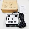 Smart Loud Hotel Best Desk Digital Alarm Clock and Charging Station With Usb a and C Charger AcOutlets for Heavy Sleepers