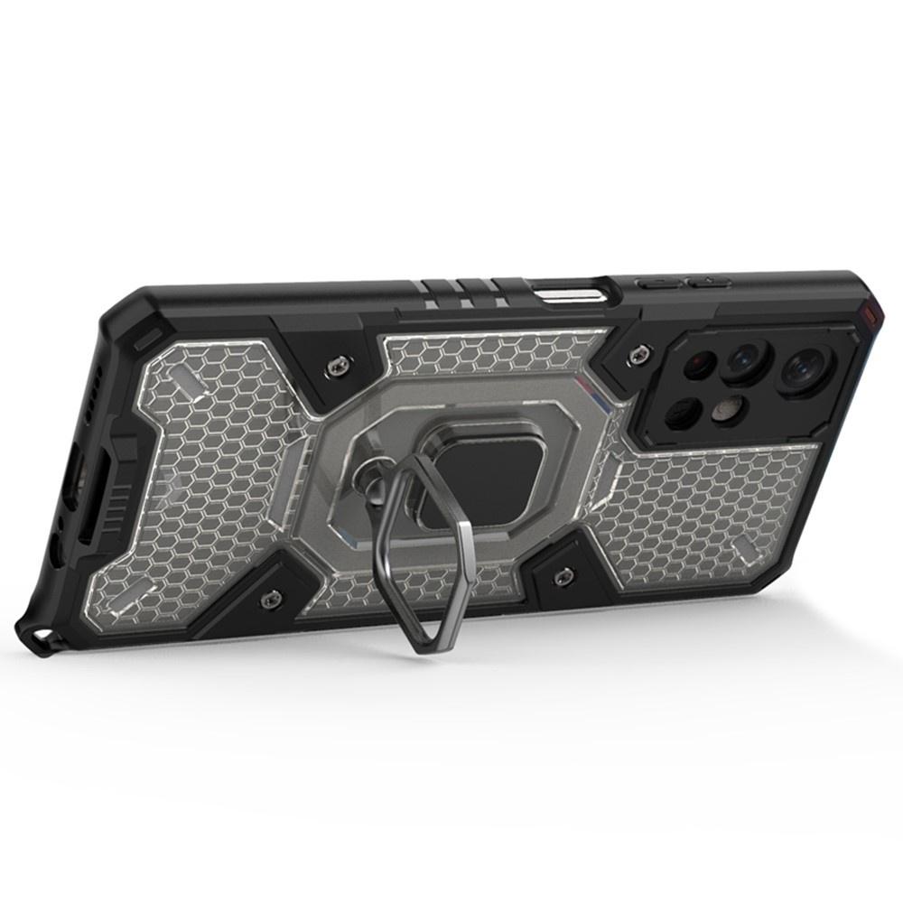 ERBORD Kickstand Honeycomb Case for Xiaomi Poco M4 Pro 5G / Redmi Note 11S 5G, Gray
