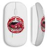 Wireless Mouse - Kiss - Kiss Color - USB WiFi Included - Compatible Mac and PC - White