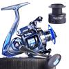 Spinning Reels 13+1 BB Fishing Reel Smooth  Wheel with Spare Line Spool for Trog Fishing Tackle