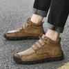 Мужская обувь Мужские зимние ботинки Снежные ботинки Кожаные кроссовки Супер теплые Мужские ботинки Уличная мужская обувь для походов Мотокросс Рабочая обувь Для отдыха