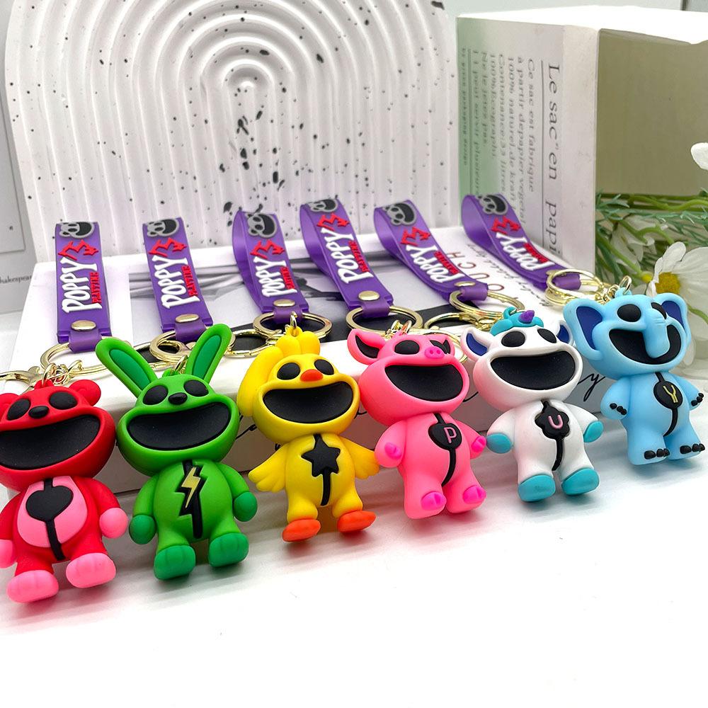 Брелок с героями мультфильмов Hopscotch Catnap Bearhug, брелок для ключей для мужчин и женщин, подвеска на рюкзак, брелоки в подарок