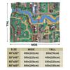 Одеяла с картой города Stardew Valley, мягкое теплое фланелевое одеяло, постельное белье для кровати, гостиной, пикника, путешествия, домашний диван