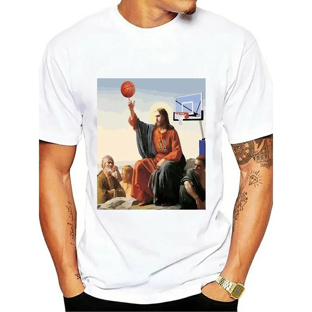 High Quality Short Sleeve Top Not Today Satan Jesus Vs Satan in O-Neck T Shirt Man/Woman Short Sleeve Tees Shirt 2024 New In