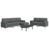 VidaXL 3-piece Sofa Set with Footrest and Decorative Cushions, Sofa, Sofa Seat, Recliner Sofa, Comfort Sofa, 3278344