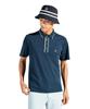 Munsingwear Standard Short Sleeve Polo Made In Golf NV00 Men's Shirt, Japan, Sunscreen, Moisture-Wicking, Quick-Drying, MG5SHS06M, Navy,