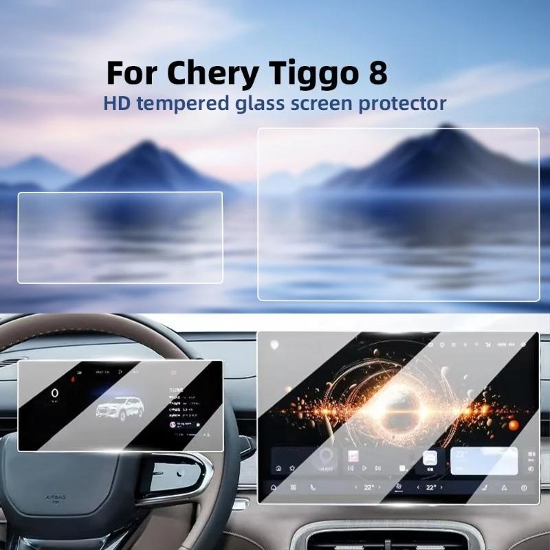 Защитная пленка из закаленного стекла для автомобиля Chery Tiggo 8 2025 2026 Защитное стекло для экрана GPS-навигации автомобиля Аксессуары для интерьера дисплея