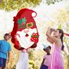Gnome Pinata Red Christmas Gnome Pinata with Stick Blindfold And Confetti Winter Theme Birthday Party Decorations for Xmas Birthday Baby Shower