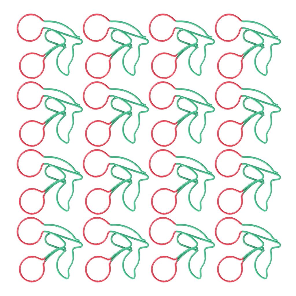 20 шт. Скрепки Закладки Клипсы для Планера В форме Фруктов Двухцветные Булавки Офисные Принадлежности Школьные Подарки