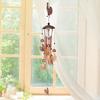 Indoor Wind Chime Vintage Wind Chime with 4 Metal Tubes S-shaped Hook for Garden Patio Outdoor Decor Rooster Dog Cat Bell