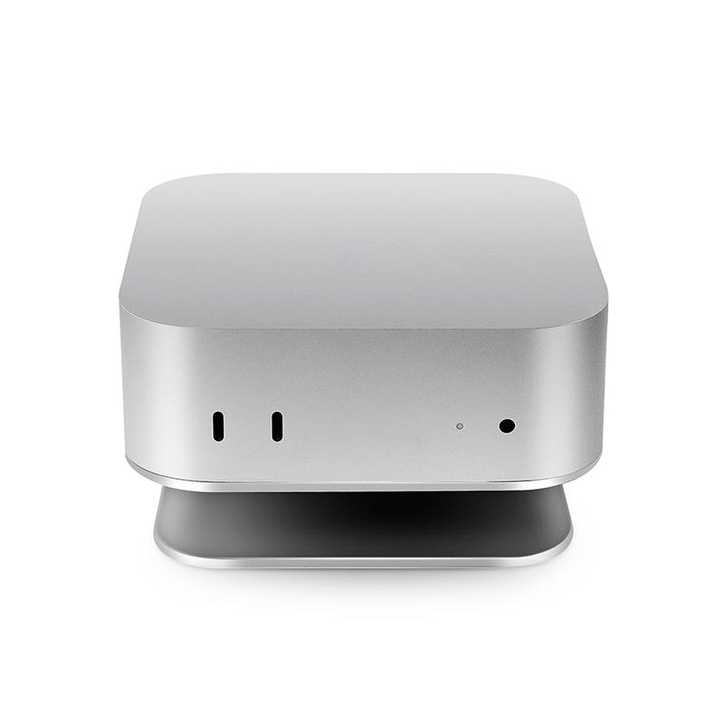 Mini Computer Matel Desktop Stand For Mac Mini M4 2024 Stand Bracket Aluminum Mount Dock Holder Pc Cooling Accessories