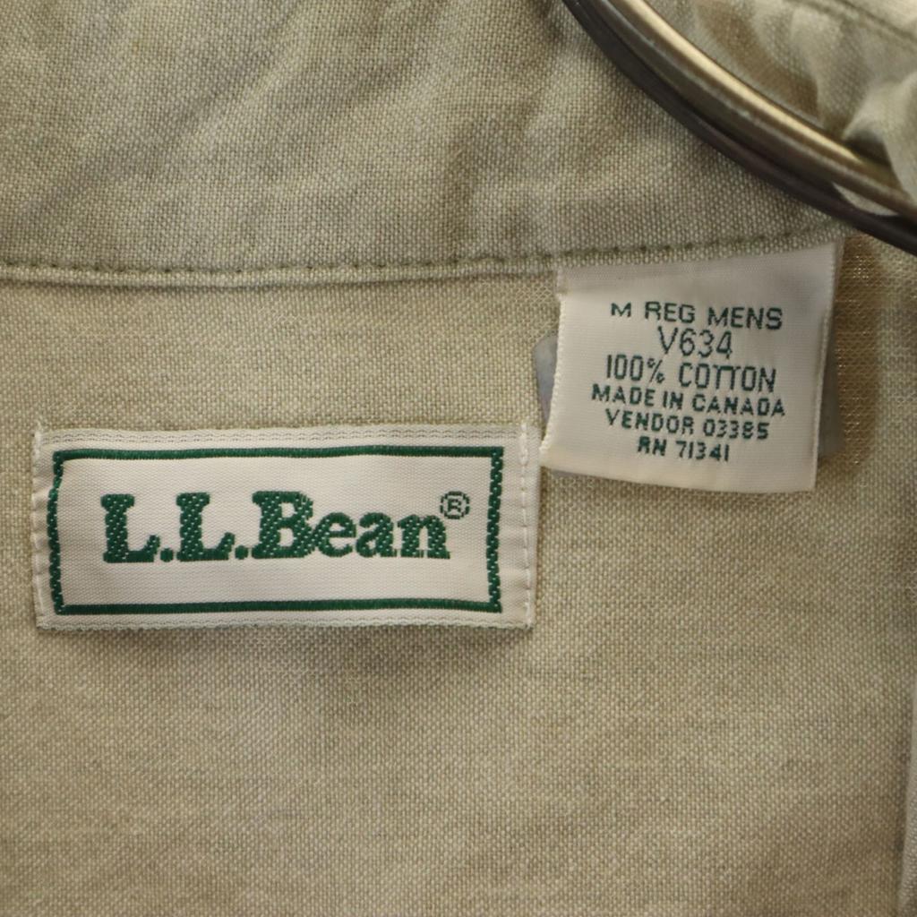 L.L.Bean 80s 90s Old Long sleeve Button down shirt M Gurege Outdoors Men's Used