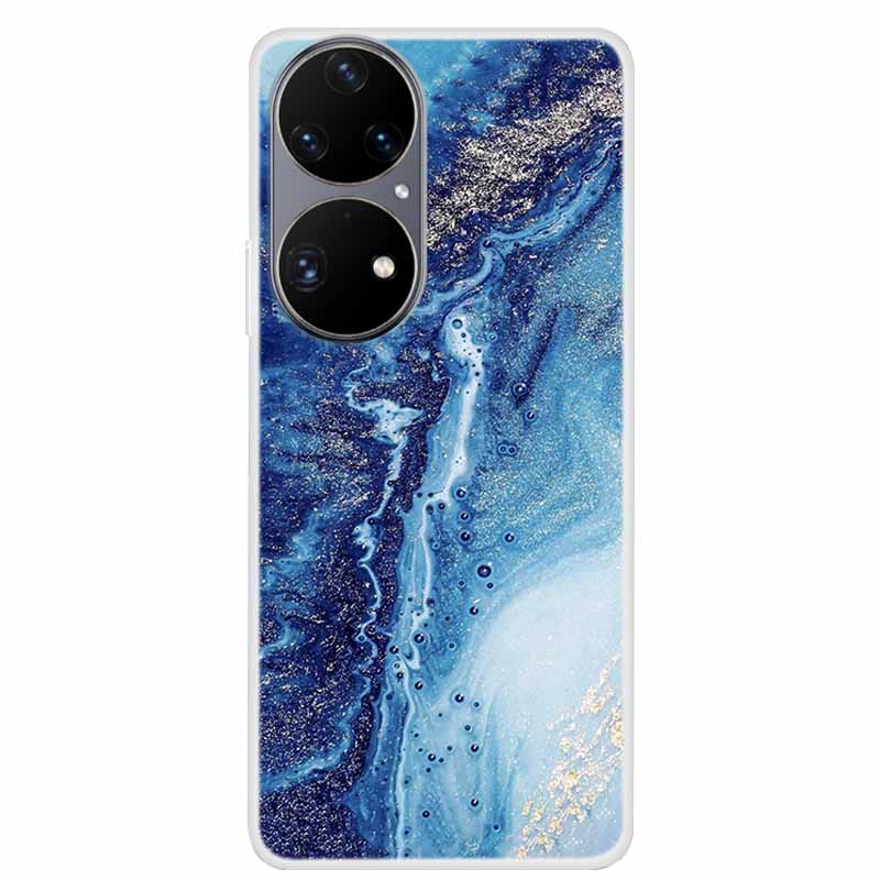 Чехол для Huawei P50 Pro P50 P50E Прозрачный Модный Ударопрочный Чехол из ТПУ Силикона для Huawei P50 Pro Чехол P 50 Защитный P50Pro