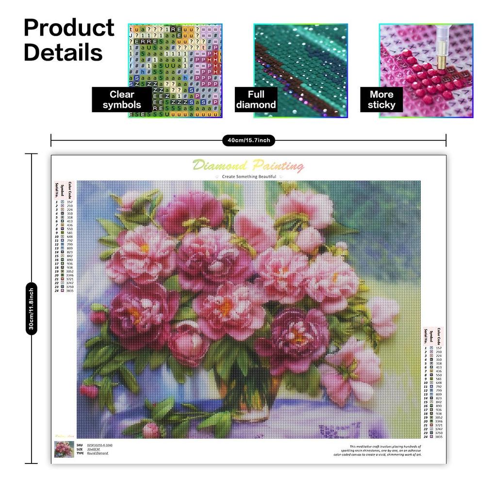 5D Diamond Painting For Adults Cat Flower Mosaic Diamond Embroidery Animal Picture Of Rhinestone Handmade Home Decor 30x40cm/12x16inch