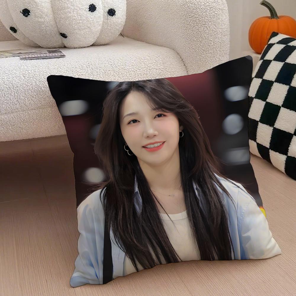singer sweet JJung Eun Ji Cushion Cover Throw Pillow Cover Hidden Button Durable Polyester Chair Cushion