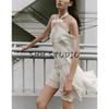 Autumn New Product Women clothes Asymmetric Hem Hanging Neck Long dress Laminated Decoration Mini Dress 8228811