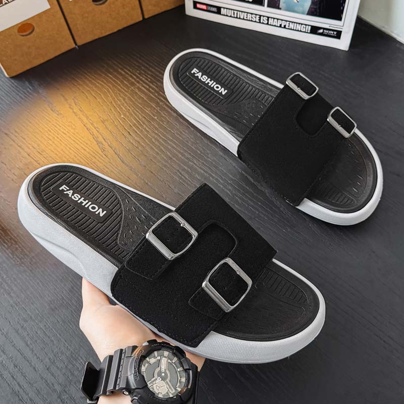 Summer Men's Beach Slippers Non-Slip Casual Slippers For Indoor Outdoor Men Water Shoes Sandals