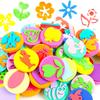 6Pcs/bag Foam Stamps for Painting Cute Animal Smile Face Paint Sponge Seals Art Craft Drawing Tools Kids Early Education Toys