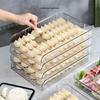 Dumpling & Noodle Storage Organizer: Food Grade, Non-stick, Thickened Fridge Box