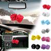 Fashion Car View Mirror Hanging Pendant Couple Fuzzy Plush Dice Auto Home Decor Ornament Car Accessory Interior Hanging Decor