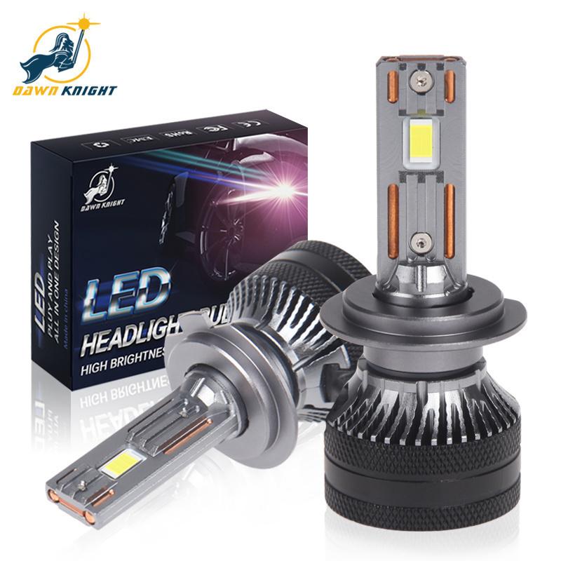 DAWN KNIGHT 140W K5C PLUS H7 H11 H1 H4 Светодиодная лампа для фар 4300K LED HB3 HB4 Двойная медная трубка Светодиодный комплект для автомобиля 12V 2 шт.