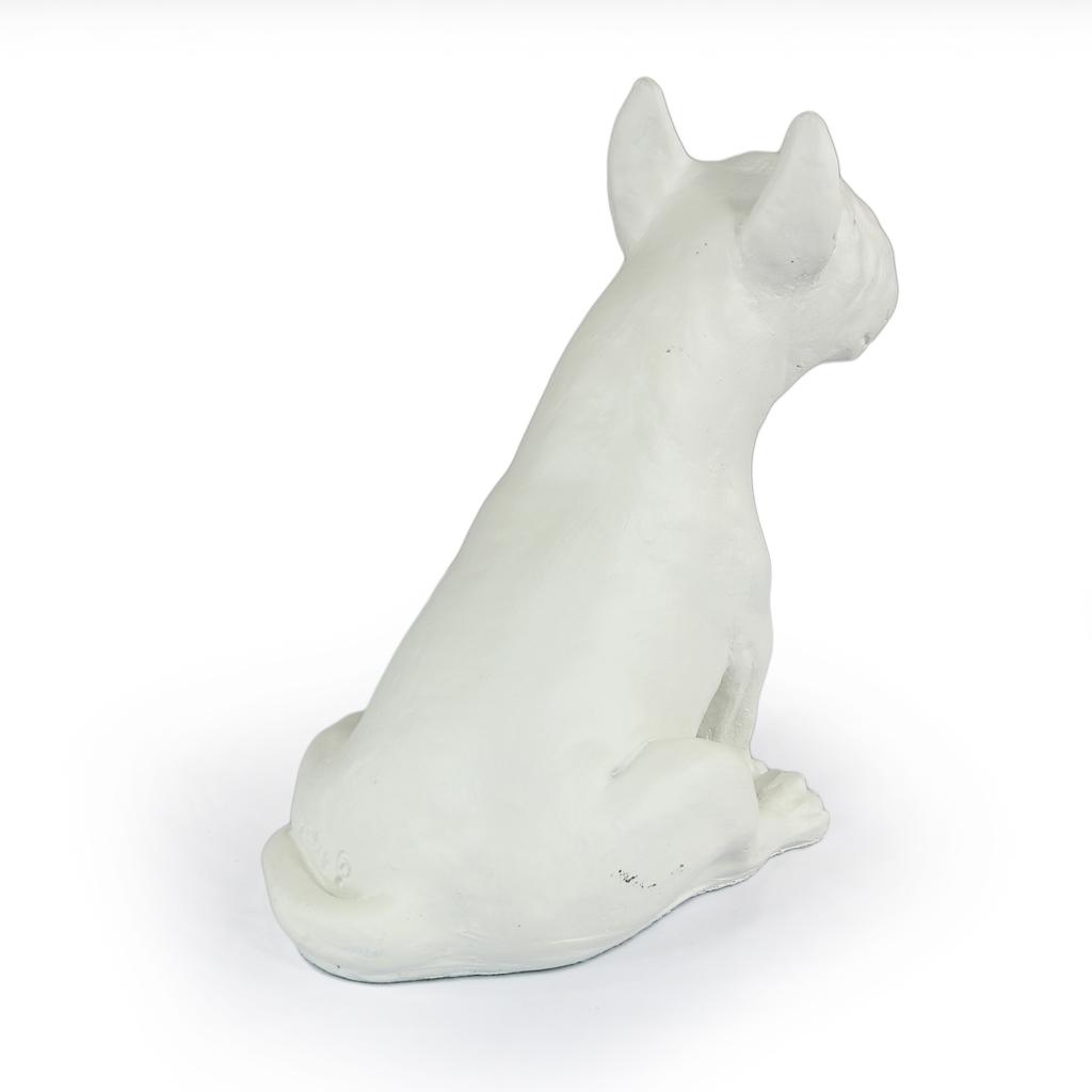 Bull Terrier, Bully II - Dog Statue, Sitting Dog for Desk, Decoration for the Living Room of a Dog Lover by Art-Dog
