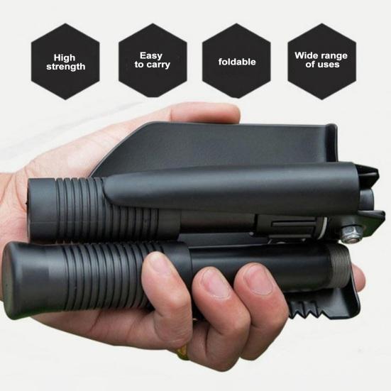 Multifunctional Folding Shovel High Durability Compact Size Portable Outdoor Digging Shovel Multi-Tool for Camping Backpacking