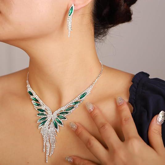 Fashion Jewelry Set Necklace Earrings For Women Ladies