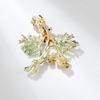 Fashion Pinecone Brooch Elegant Atmospheric Emerald Green Pine Boughs Brooch Clothing Accessories Clothing Accessories Leaf Corsage