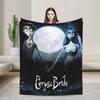 Anime Movie C-Corpse Bride Blankets  Warm Soft Pattern Plush Bedding Throws For Kids Adult Bedroom Flannel Bedspread Bed Cover