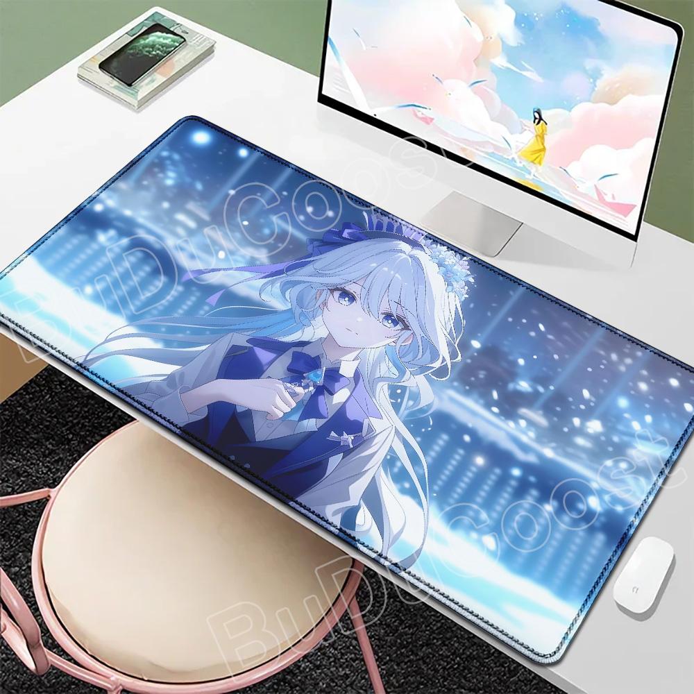 Новые обои Игрок Genshin Furina Коврик для мыши Аниме Игровой коврик для мыши HD Печать Настольные коврики Резиновый настольный коврик XXL Коврики для стола