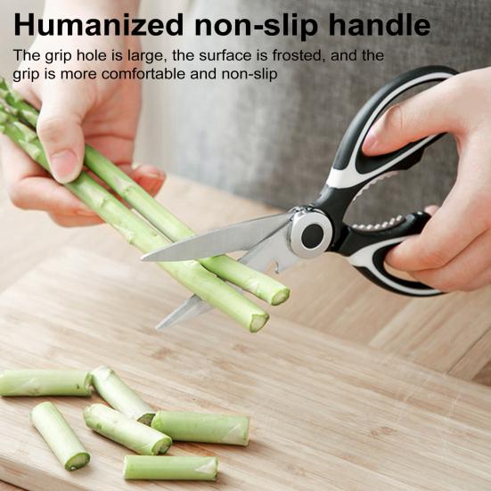 Кухонные ножницы Ножницы для куриных костей Нескользящие удобные ножницы из нержавеющей стали с защитным чехлом Многофункциональные прочные ножницы