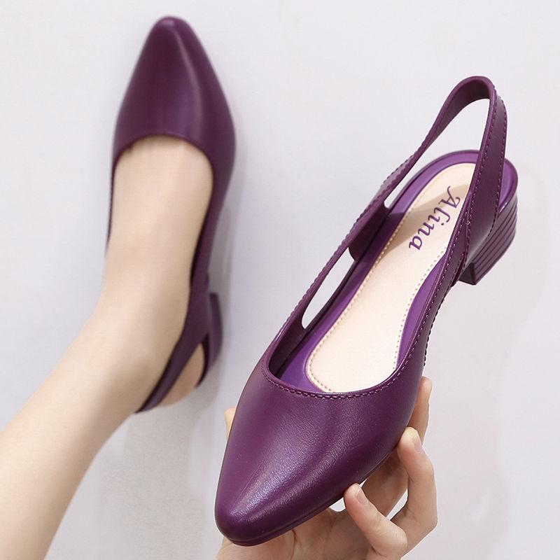 Новые модные женские летние повседневные сандалии на толстом каблуке, водонепроницаемые женские сандалии, резиновые однотонные женские сандалии