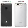 Чехол для Huawei P9 LITE - Phonillico - Мягкий ТПУ - Ультратонкий - Защитная пленка из закаленного стекла в комплекте - Прозрачный